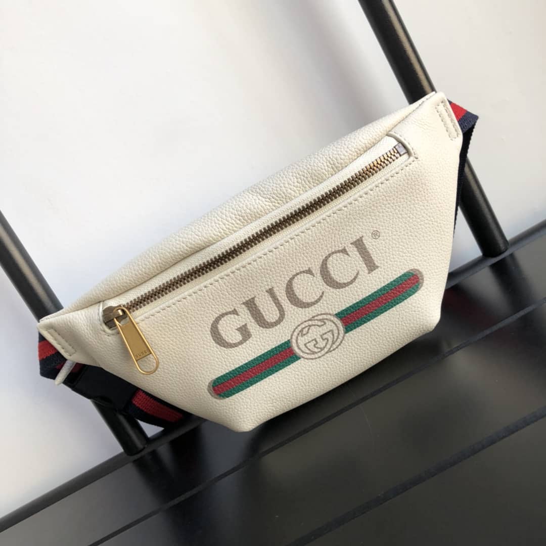 Gvc*1 Print Small Waist Body Belt Bag Replica White 527792
