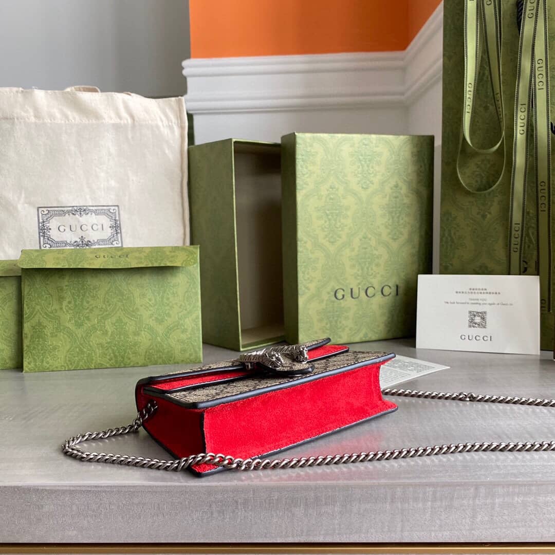 Gvc*1 Dionysus GG Svp*me S*per Mini Bag Replica Gray Red 476432