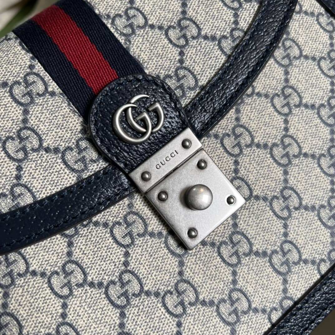 Gvc*1 Ophidia Small Top Handle Shoulder Bag With Web 651055 Replica