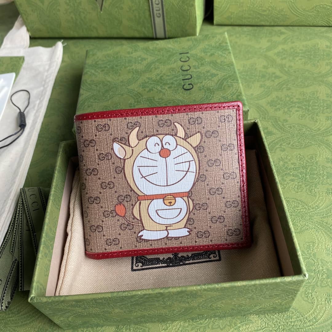Gvc*1 x Doraemon Bifold Wallet Replica 654498