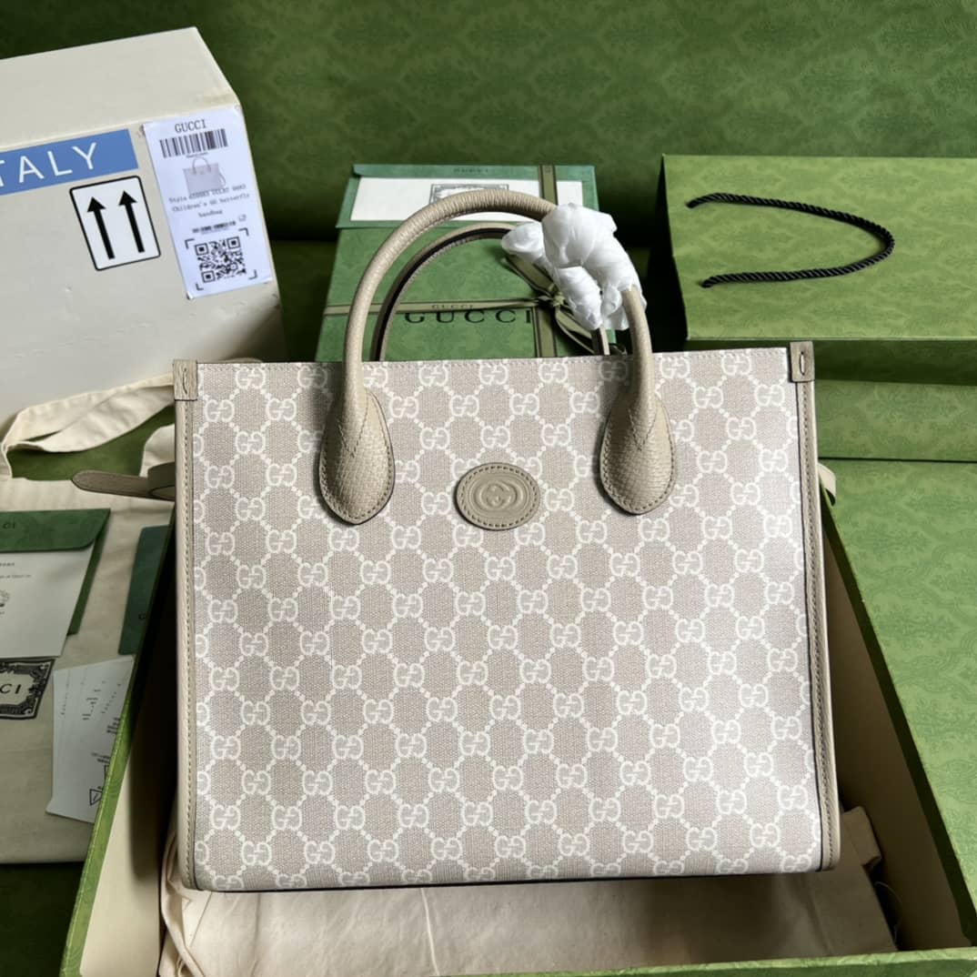 Gvc*1 GG Small Tote Bag With Interlocking G 659983 Replica