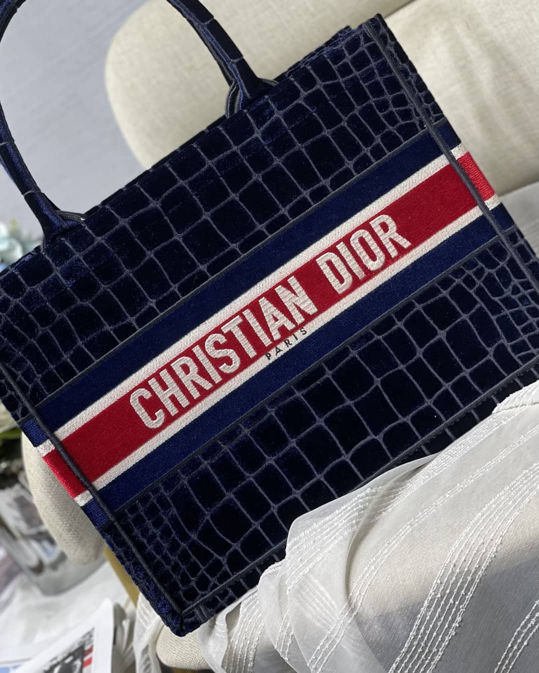 Chr1st1an D10r Tote Bag Dupe CD Book Embroidery