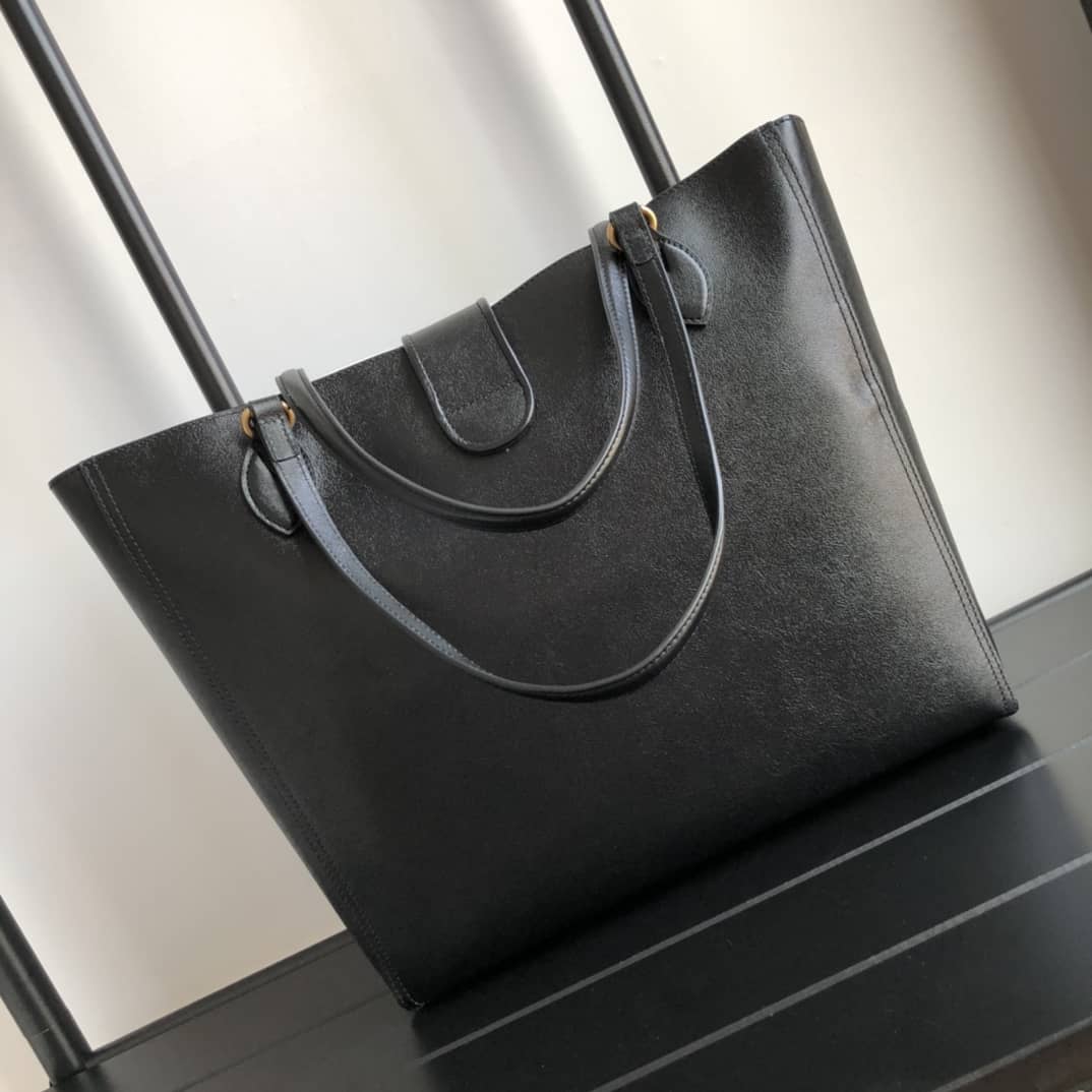Gvc*1 Medium With Double G Tote Black Replica 649577