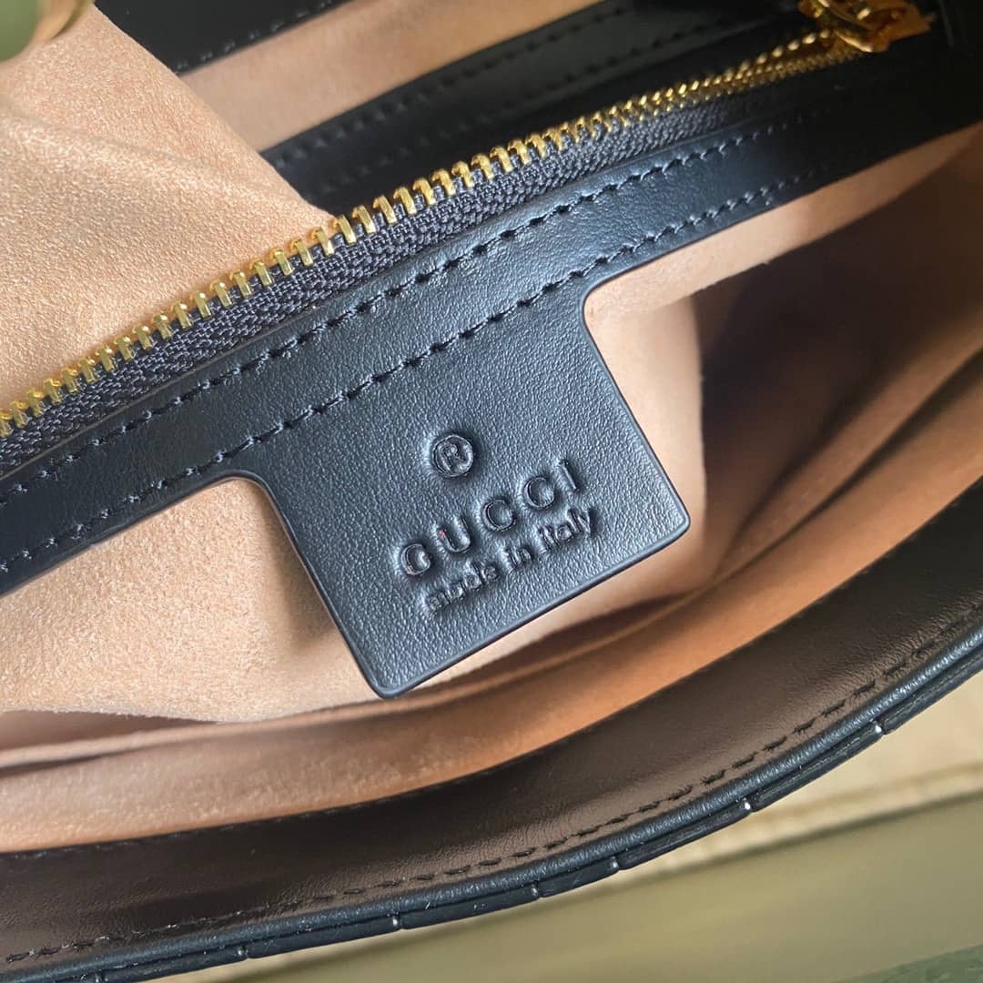 Gvc*1 GG Jackie 1961 Small Hobo Shoulder Bag Replica Black 636709