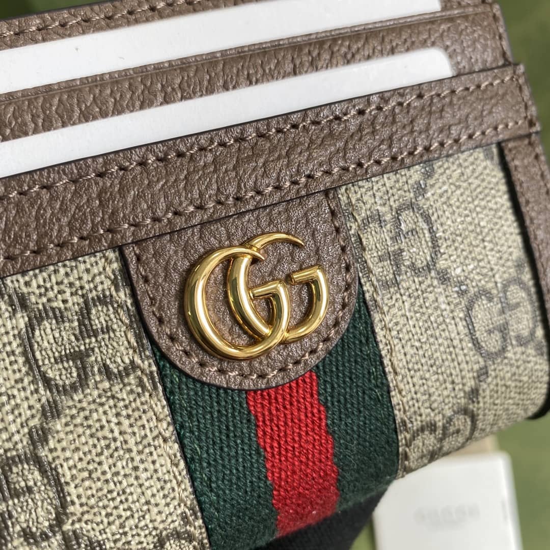 Gvc*1 Ophidia GG Card Case Wallet Replica 658552