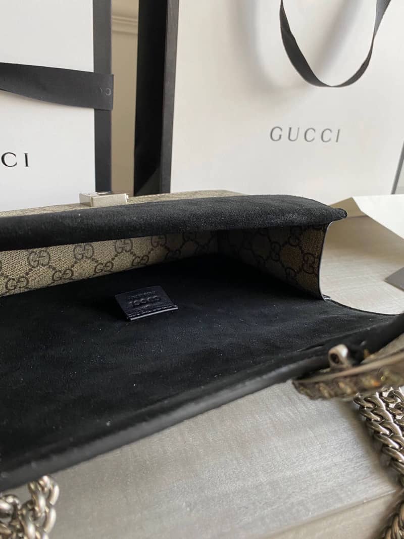 Gvc*1 GG Dionysus Small Shoulder Bag Replica Black 499623