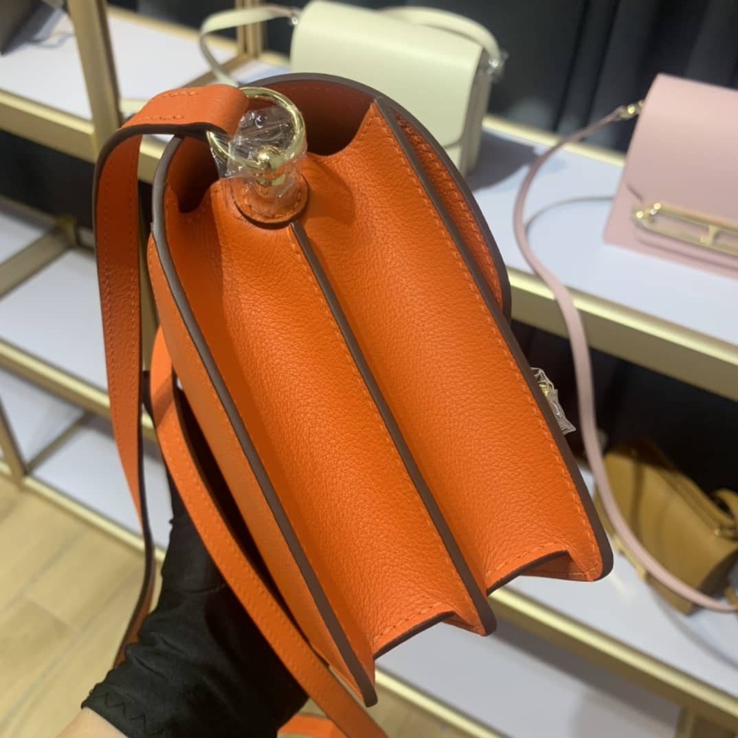 H**me5 Roulis Mini Sac Evercolor Calfskin Leather Crossbody Bag