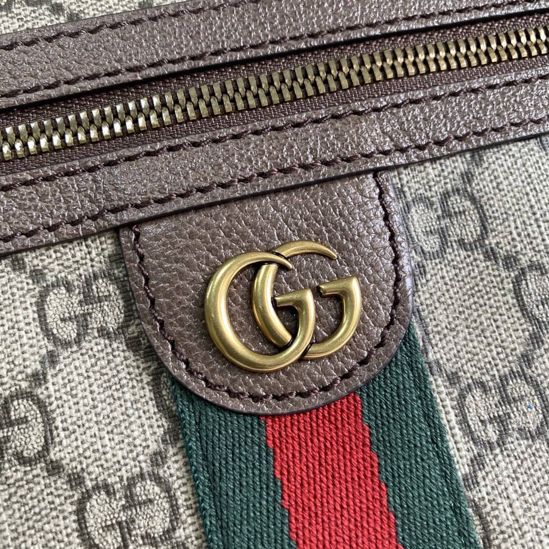 Gvc*1 Ophidia Soft GG Svp*me Belt Bag Ebony Beige Replica 574796