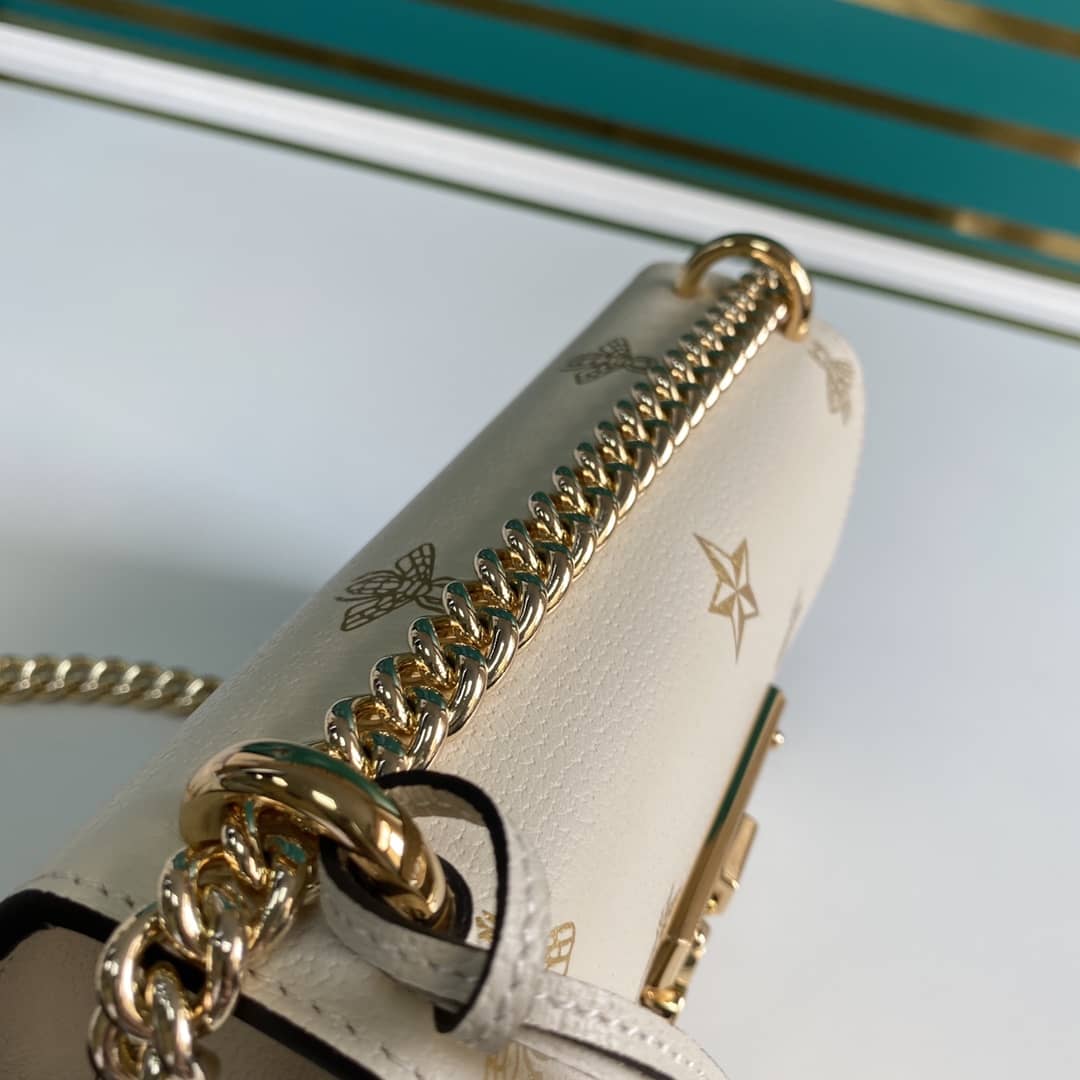 Gvc*1 Padlock Leather Shoulder Bag Replica 432182