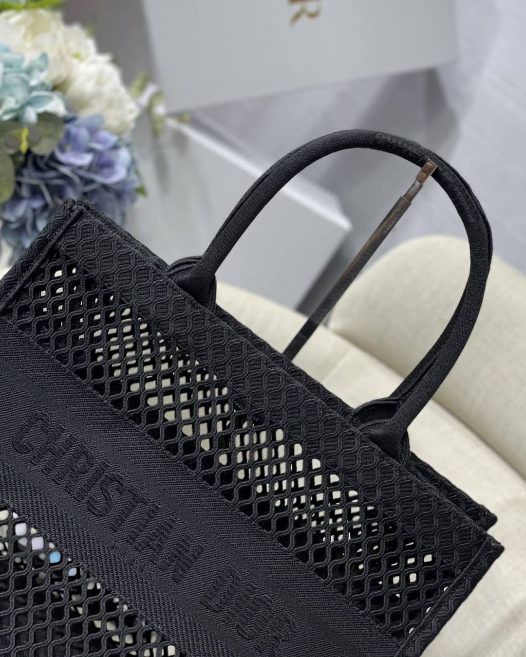 Chr1st1an D10r Mesh Book Tote Bag