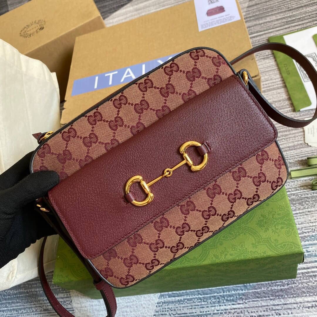 Gvc*1 Horsebit 1955 GG Crossbody Bag Replica Red 645454