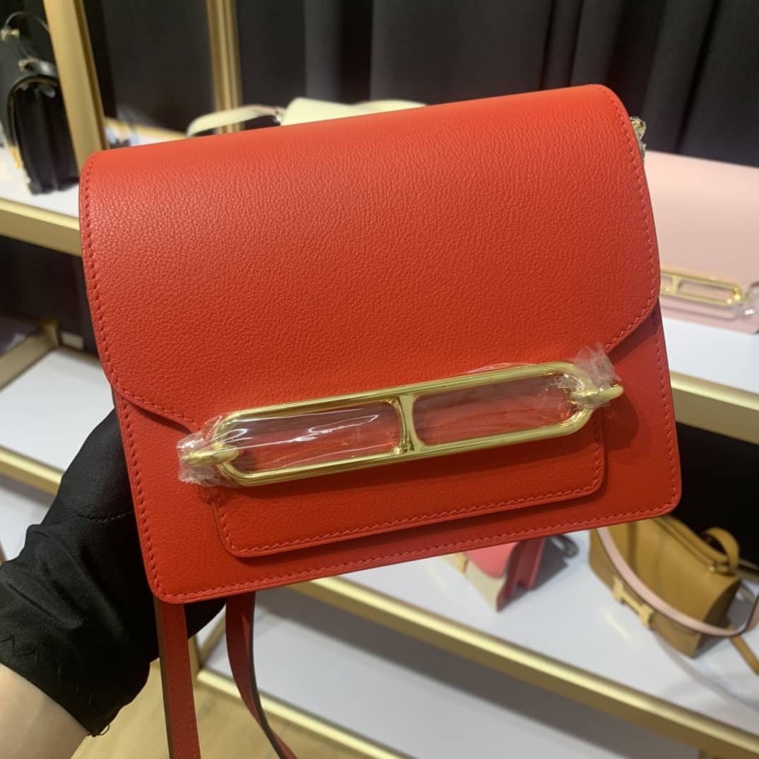 H**me5 Roulis Mini Sac Evercolor Calfskin Leather Crossbody Bag