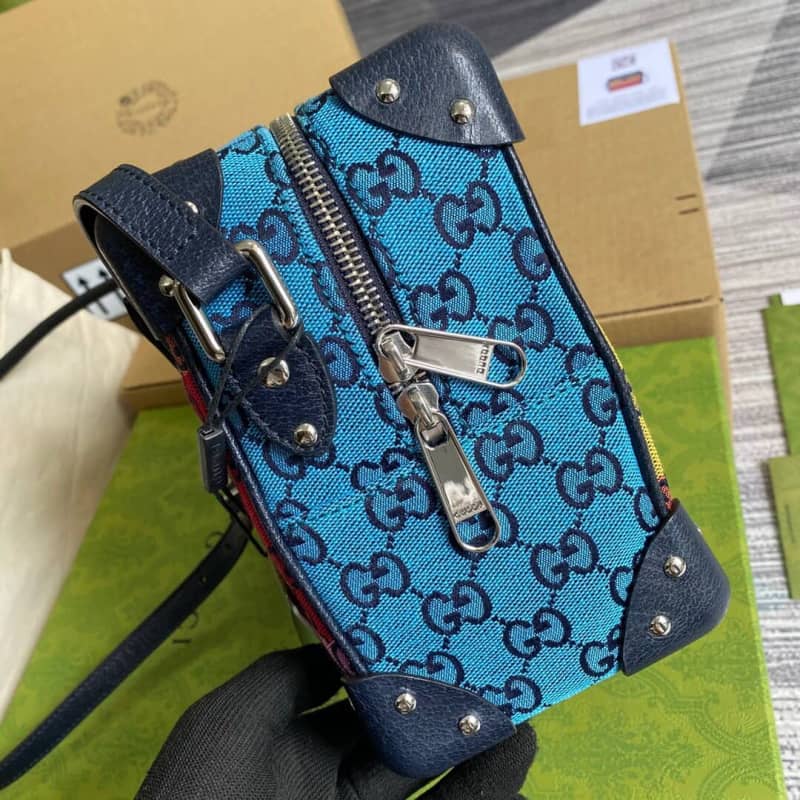 Gvc*1 GG Svp*me Leather Shoulder Bag Replica Colorful 626363