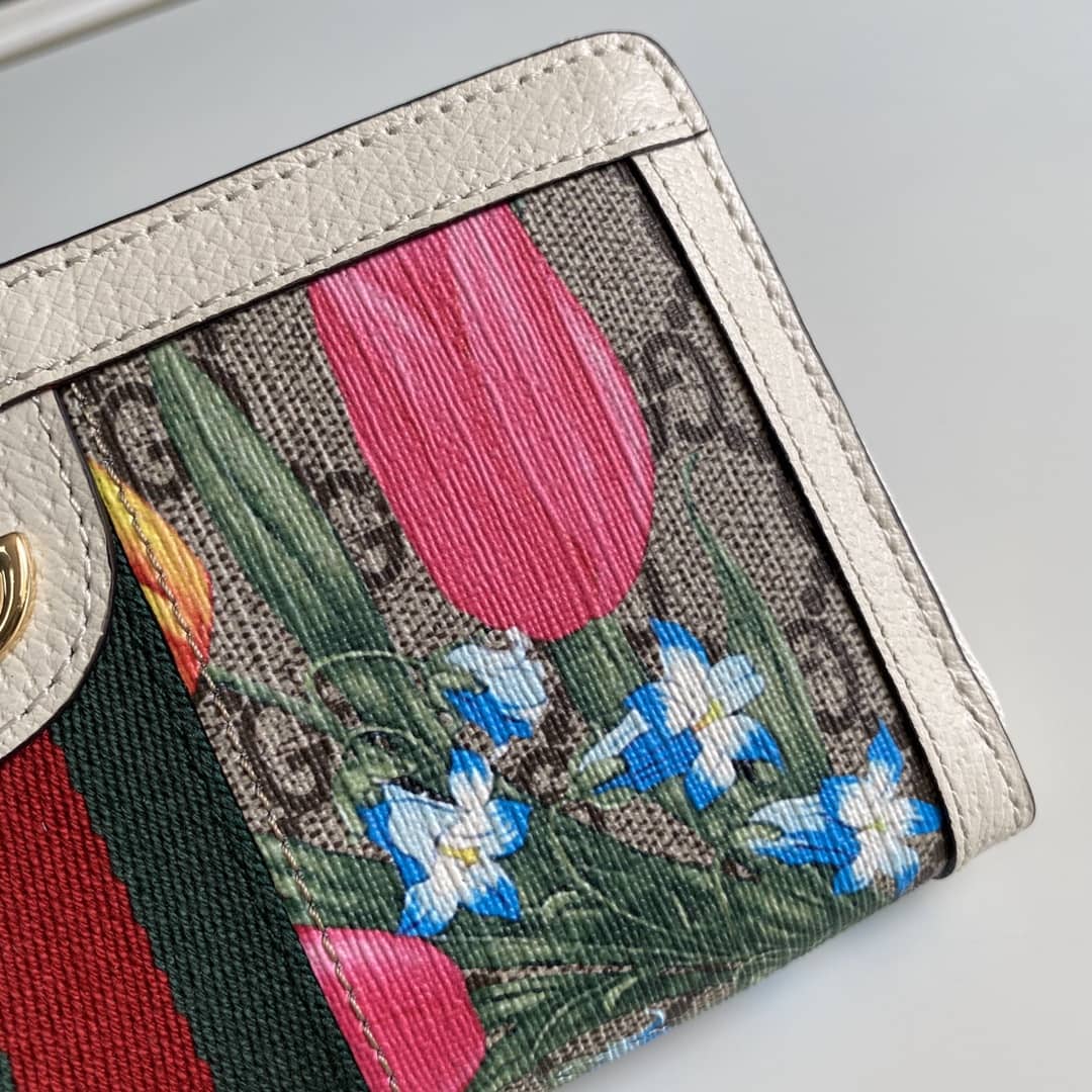 Gvc*1 Ophidia GG Zip Around Wallet Replica 523154