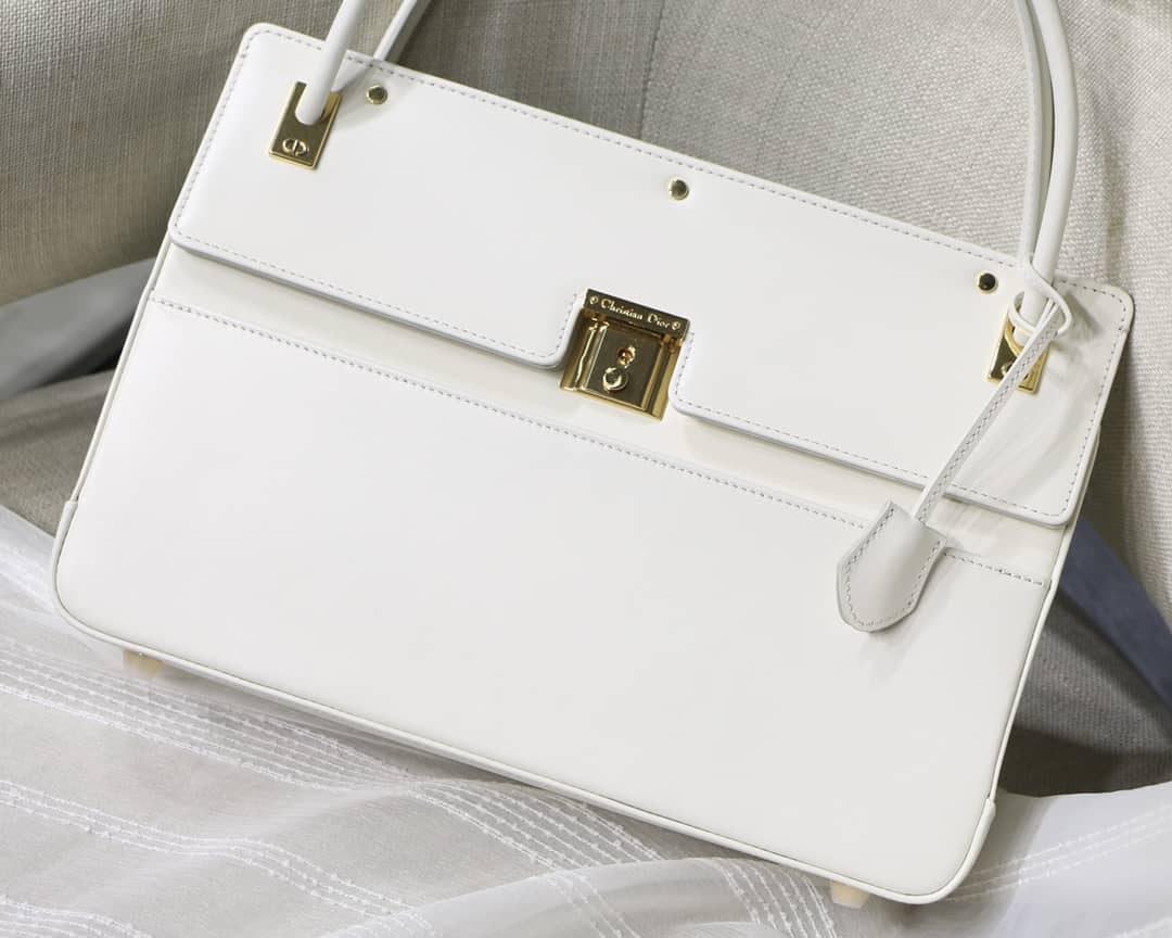 D10r Latte Smooth Calfskin Parisienne Bag