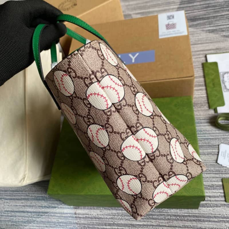 Gvc*1 Children GG Svp*me Canvas Replica Tote Brown 410812