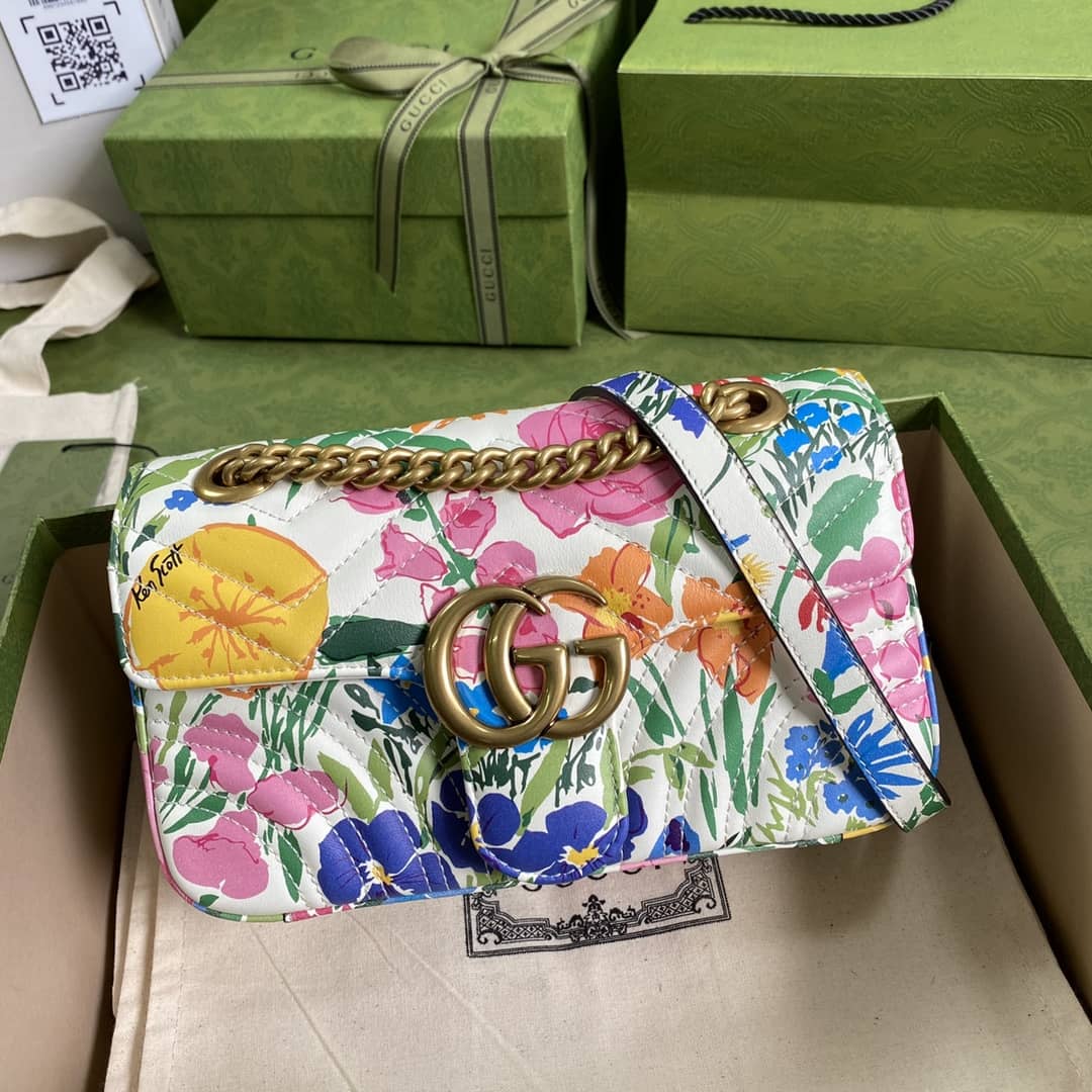 Gvc*1 Marmont GG Matelasse Leather Mini Shoulder Bag Replica 446744