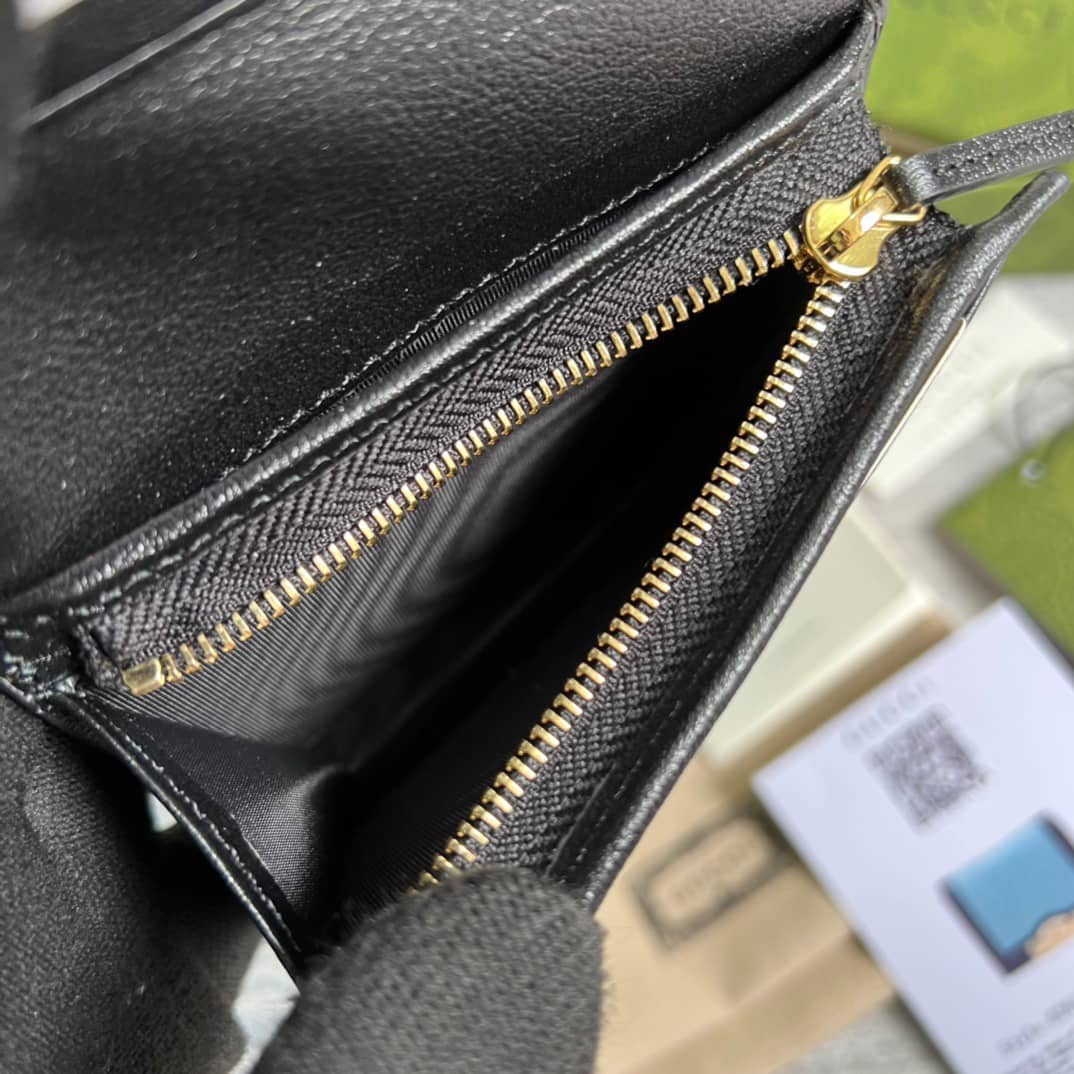 Gvc*1 GG Card Case Blue 676150 Replica Wallet