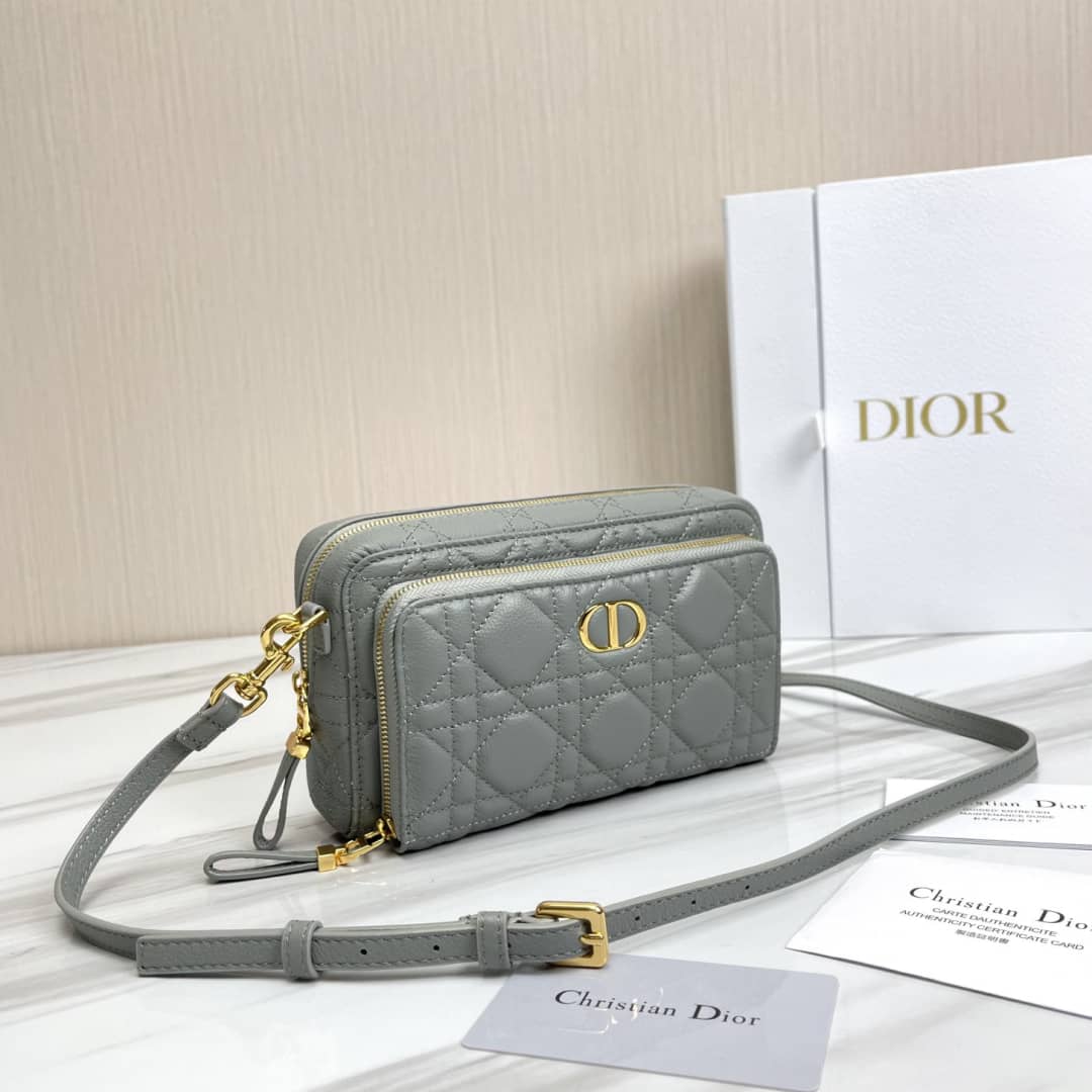 Chr1st1an D10r Caro Double Calfskin Pouch