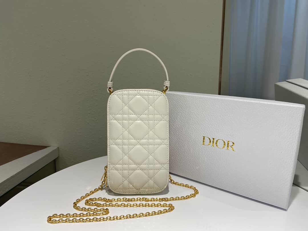 Lady D10r Dupe Lambskin 18CM Phone Holder