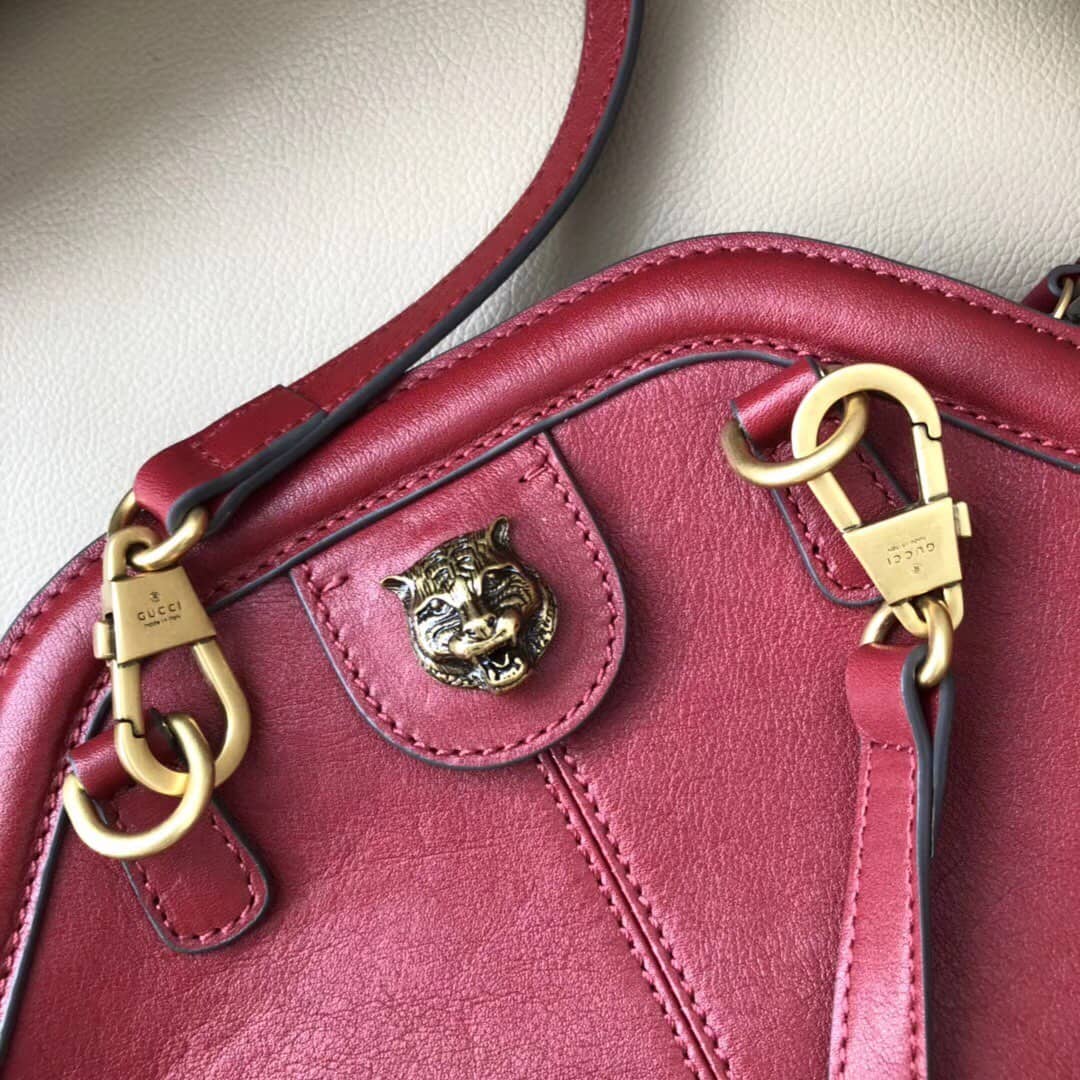 Gvc*1 Belle Marmont Feline Small Crossbody Bag Replica Red 524620