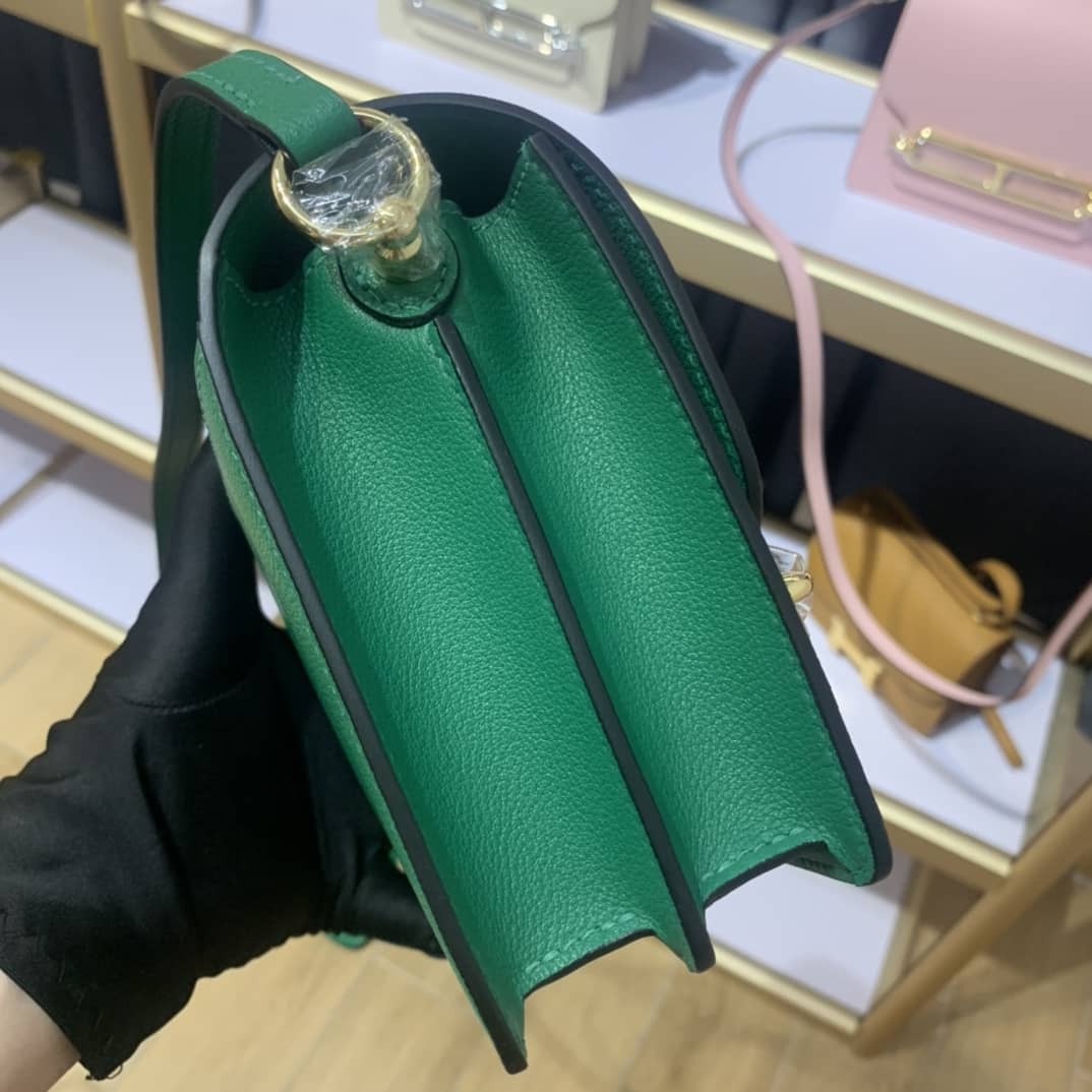 H**me5 Roulis Mini Sac Evercolor Calfskin Leather Crossbody Bag
