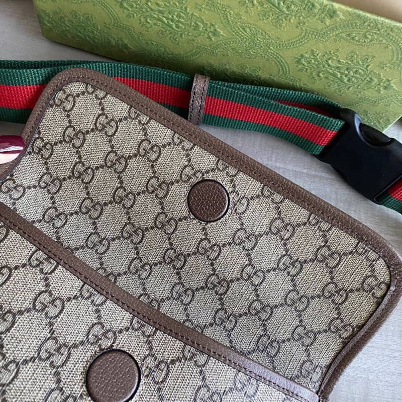 Gvc*1 Neo Vintage GG Svp*me Belt Bag Replica Brown 493930