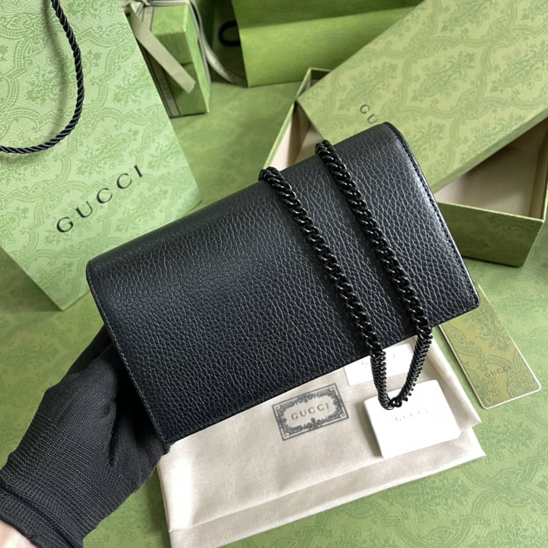 Gvc*1 Marmont GG Leather Mini Chain Bag Replica 497985