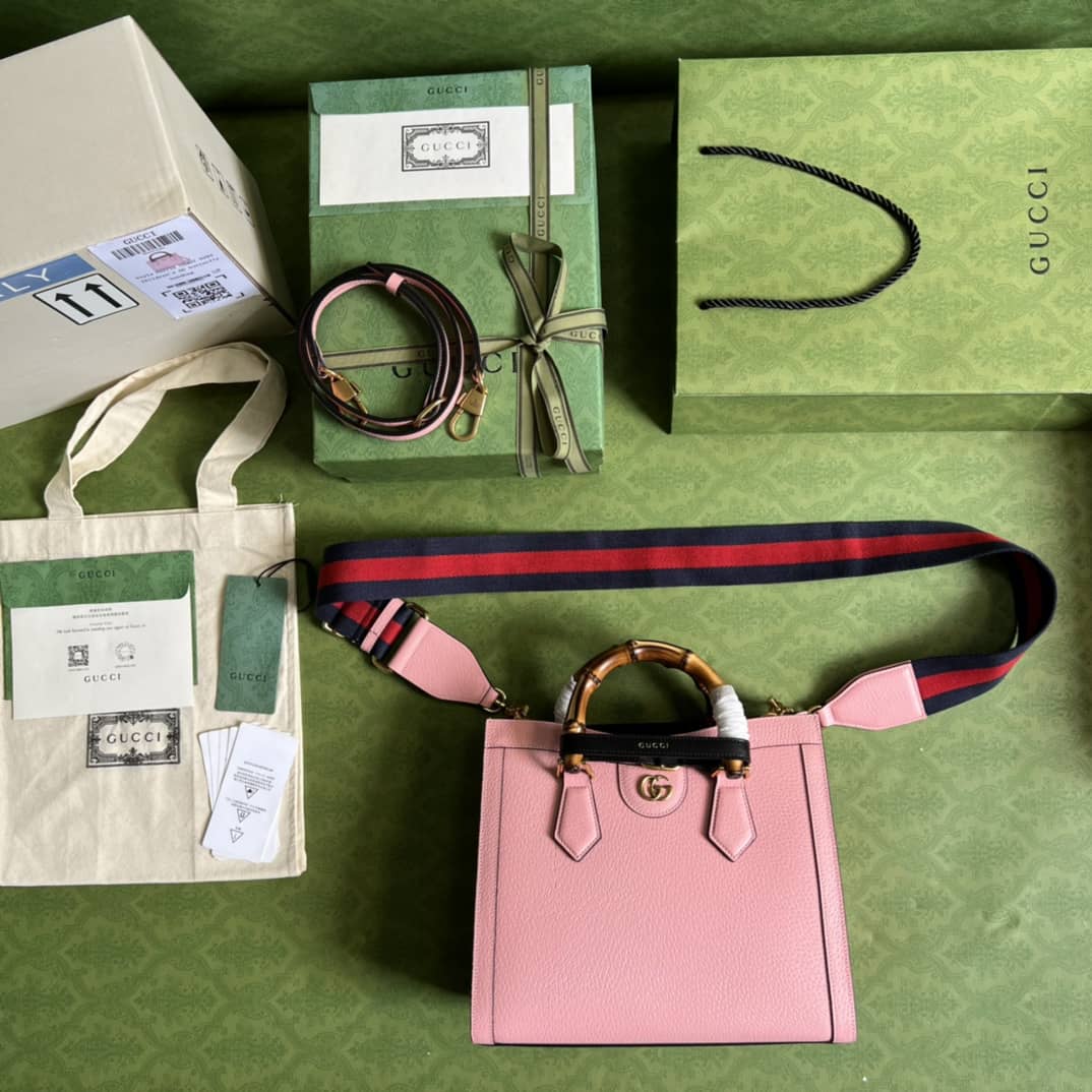 Gvc*1 Diana Small Tote Pink 702721 Replica Bag