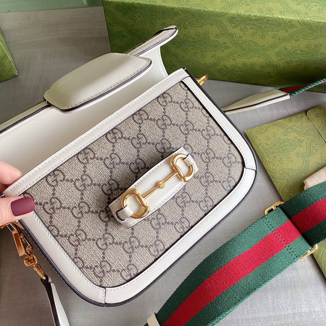 Gvc*1 Horsebit 1955 Mini Bag Replica White 658574