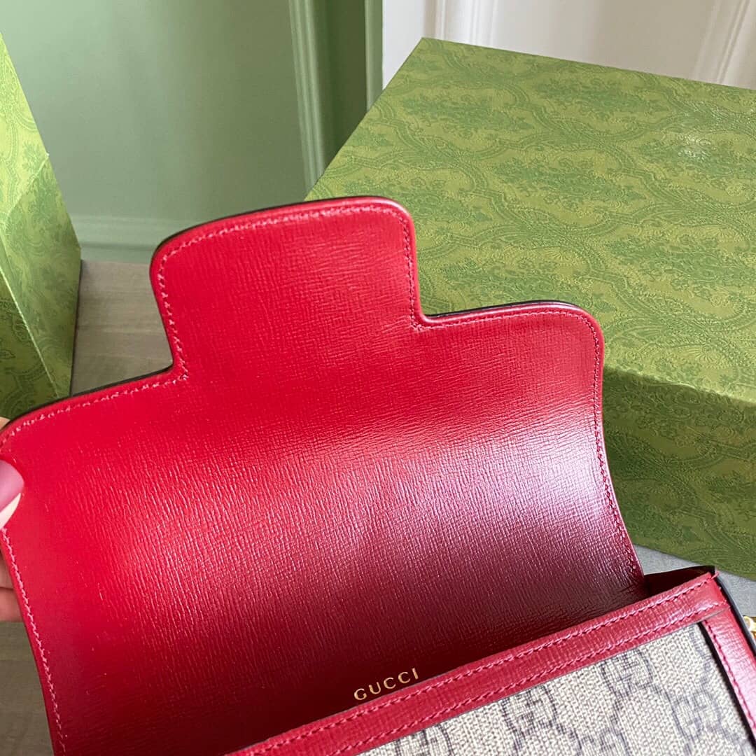 Gvc*1 Horsebit 1955 Mini Bag Replica Red 658574