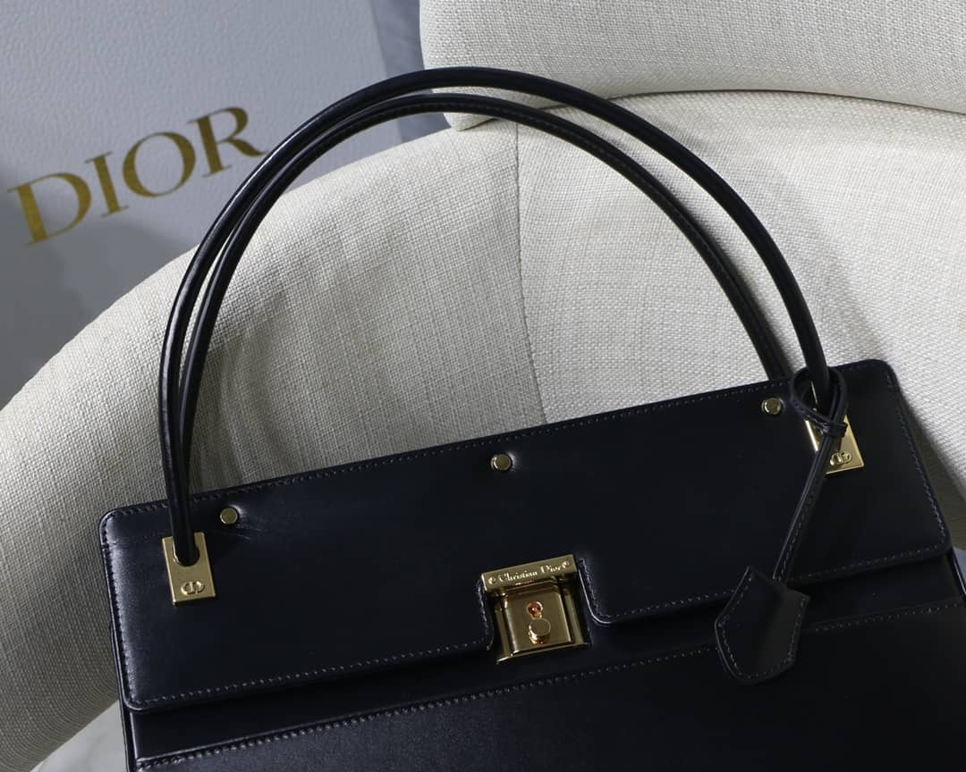 D10r Latte Smooth Calfskin Parisienne Bag