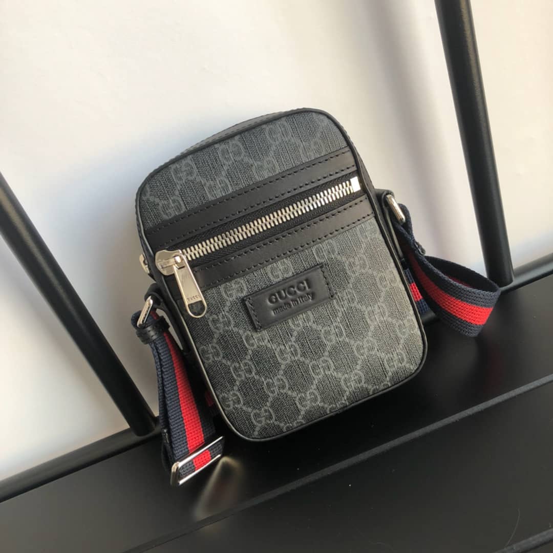 Gvc*1 Ophidia Small GG Canvas Messenger Bag Replica Black 547926