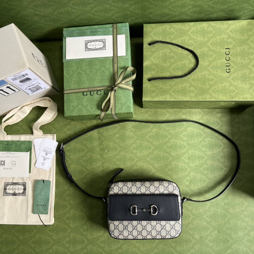 Gvc*1 Horsebit Bag Dupe GG Svp*me Canvas 645454 Replica Crossbody Bag