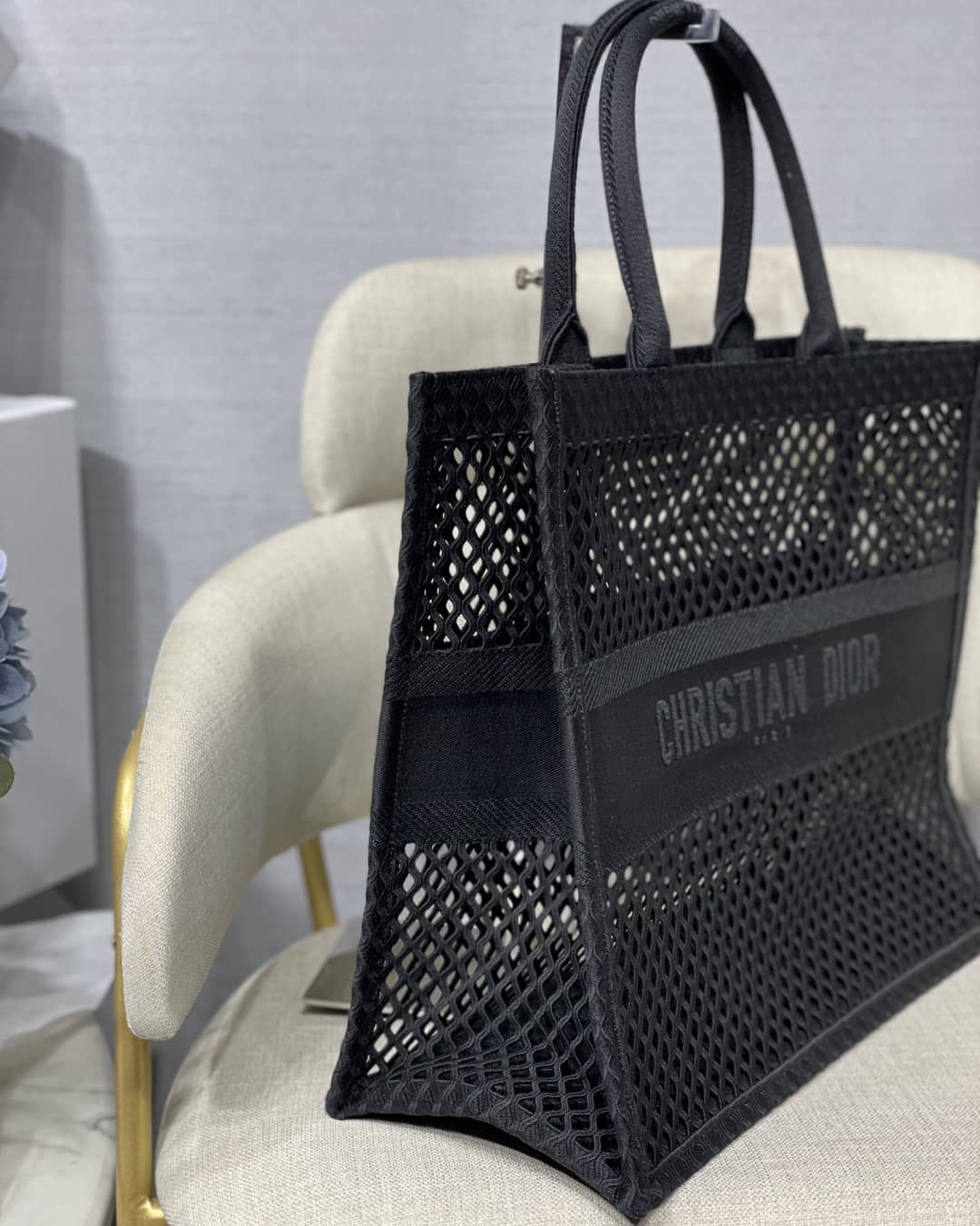 Chr1st1an D10r Mesh Book Tote Bag