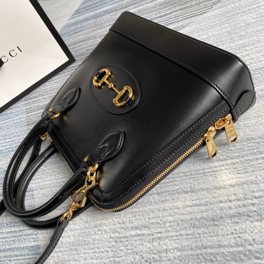 Gvc*1 1955 Horsebit Polkadot Handle Bag Replica 621220