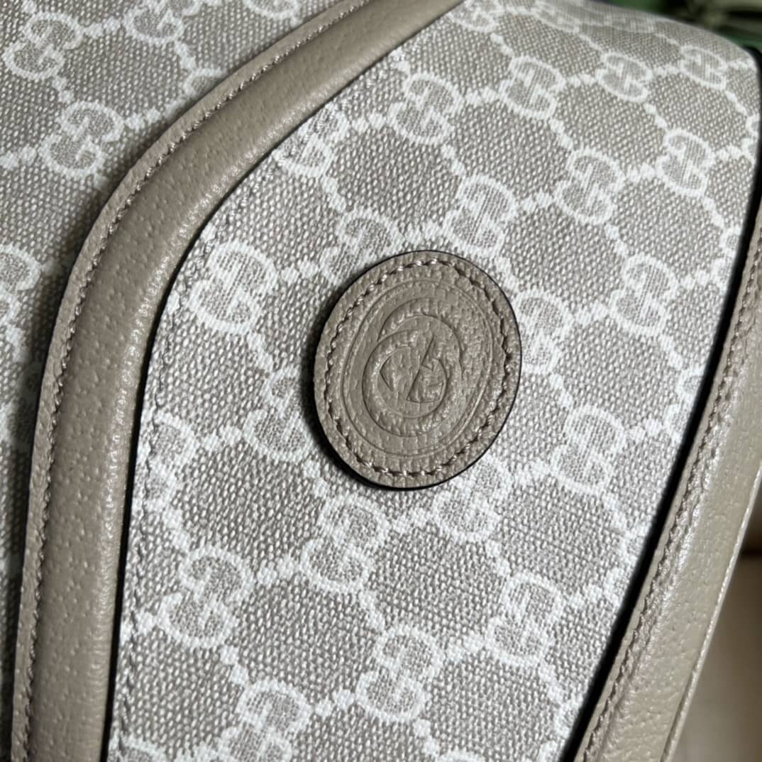 Gvc*1 Large With Interlocking G Oatmeal 696011 Replica Shoulder Bag