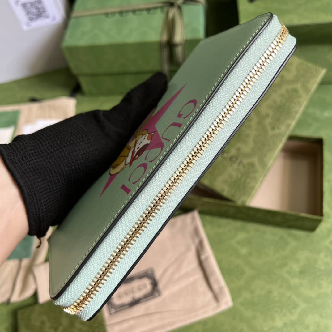 Gvc*1 Bananya Print Leather Zip Long Wallet 701060 Replica