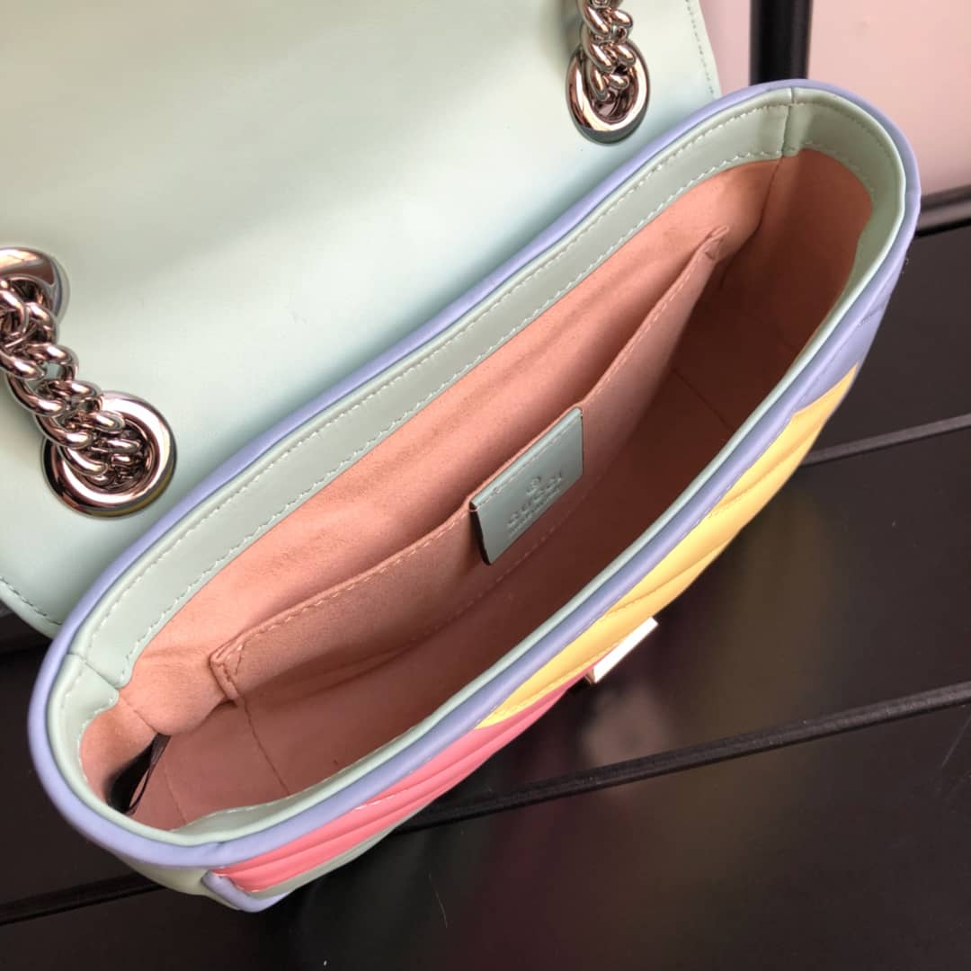 Gvc*1 GG Marmont Mini Matelasse Shoulder Bag Replica Colorful 446744