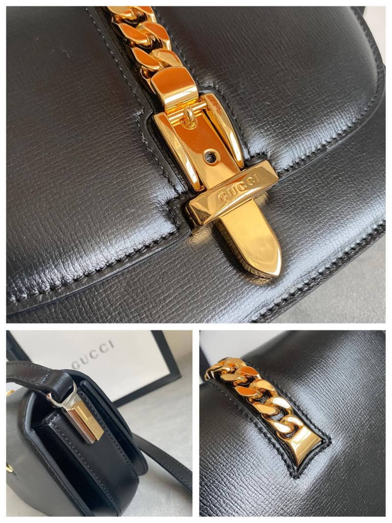 Gvc*1 Ladies Mini Sylvie Shoulder Bag Replica Black 615965