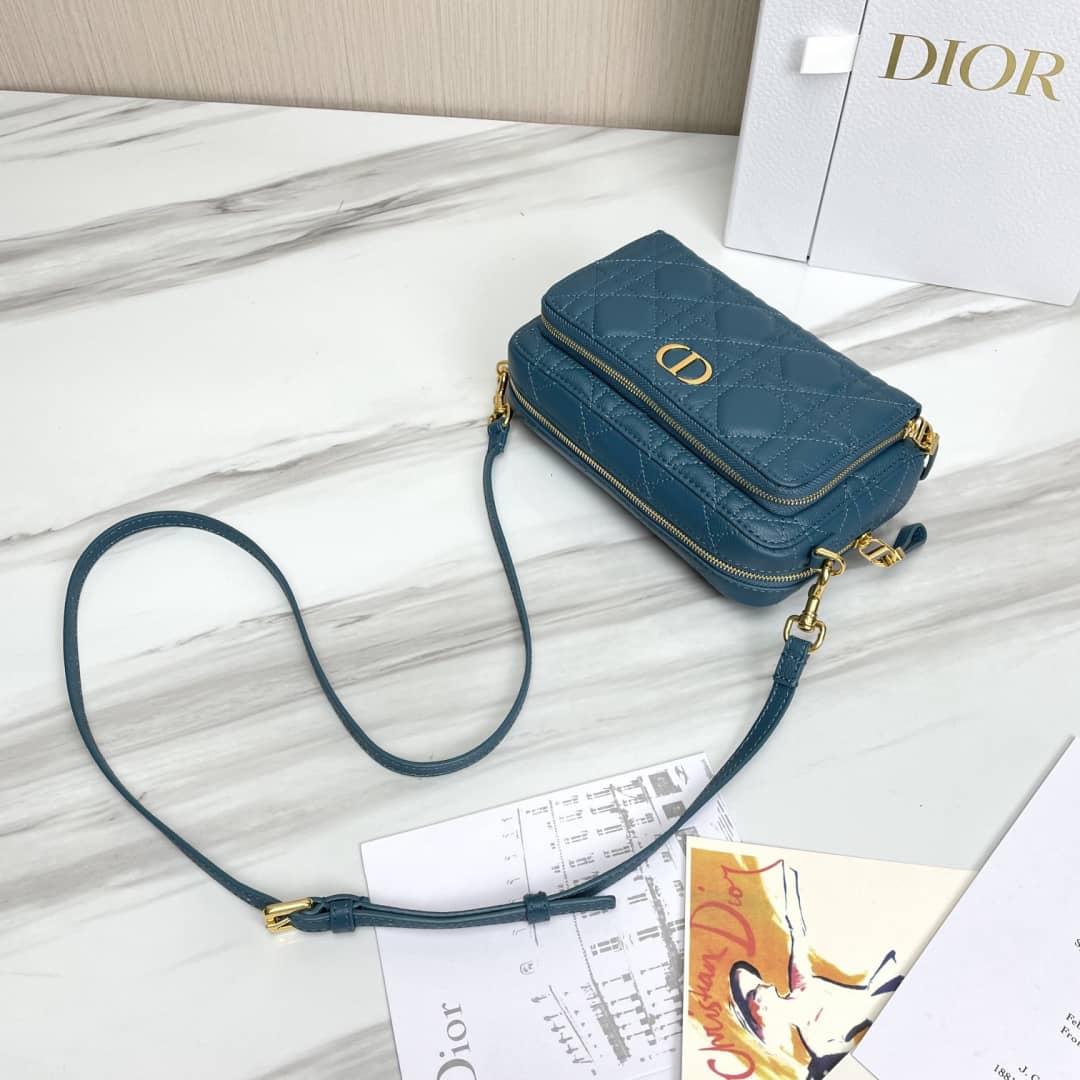 Chr1st1an D10r Caro Double Calfskin Pouch