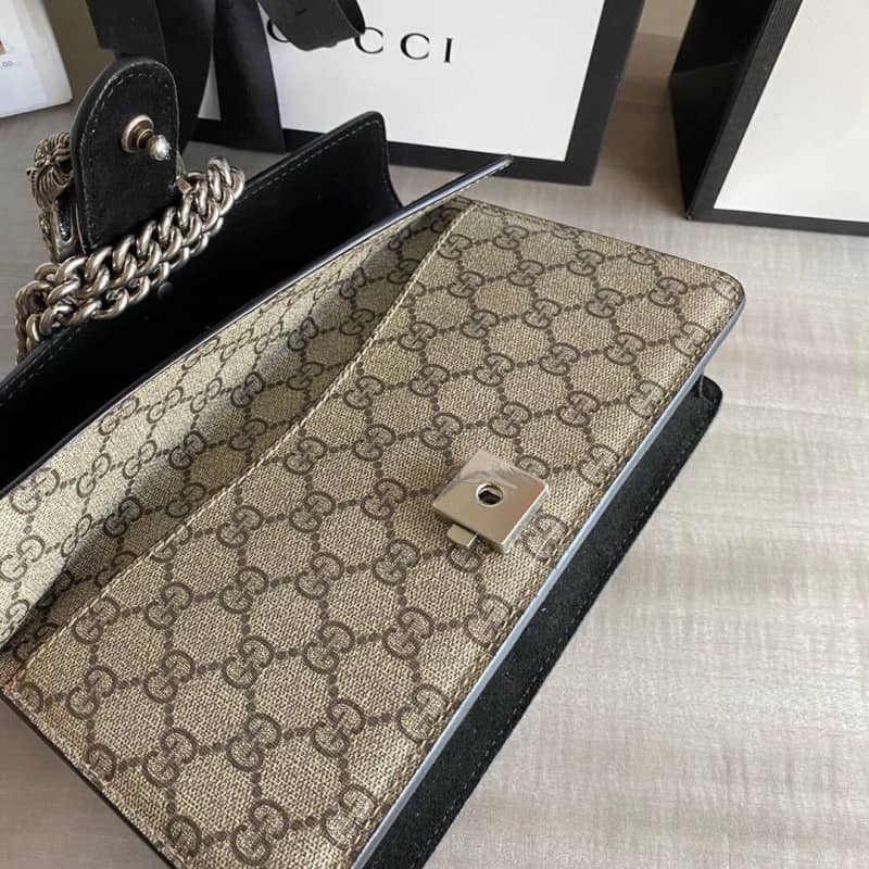 Gvc*1 GG Dionysus Small Shoulder Bag Replica Black 499623