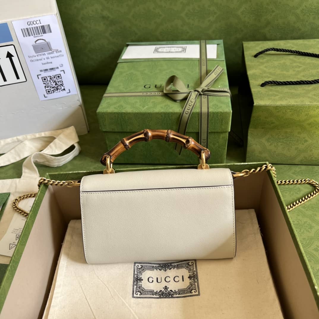 Gvc*1 GG Small Top Handle Tote Bag With Bamboo 675794 Replica