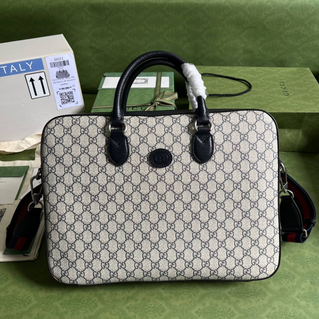 Best Replica Gvc*1 Business Case With Interlocking G Brown 674140 Replica Mens Bag(ColaReps)