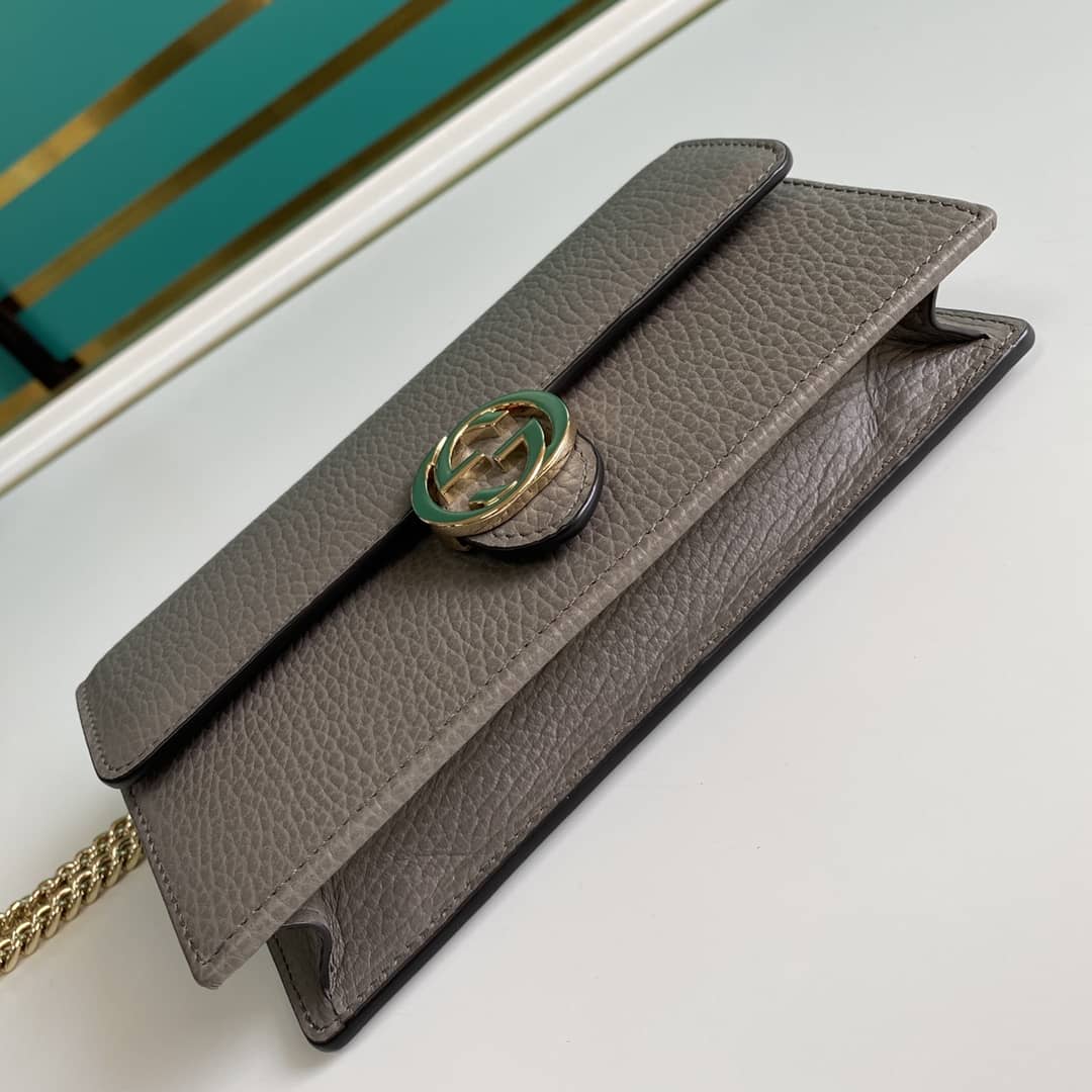 Gvc*1 Interlocking Crossbody Bag Chain Wallet Replica 510314
