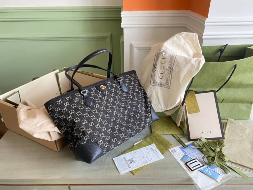 Gvc*1 Ophidia Medium GG Svp*me Canvas Tote Bag 631685 Replica