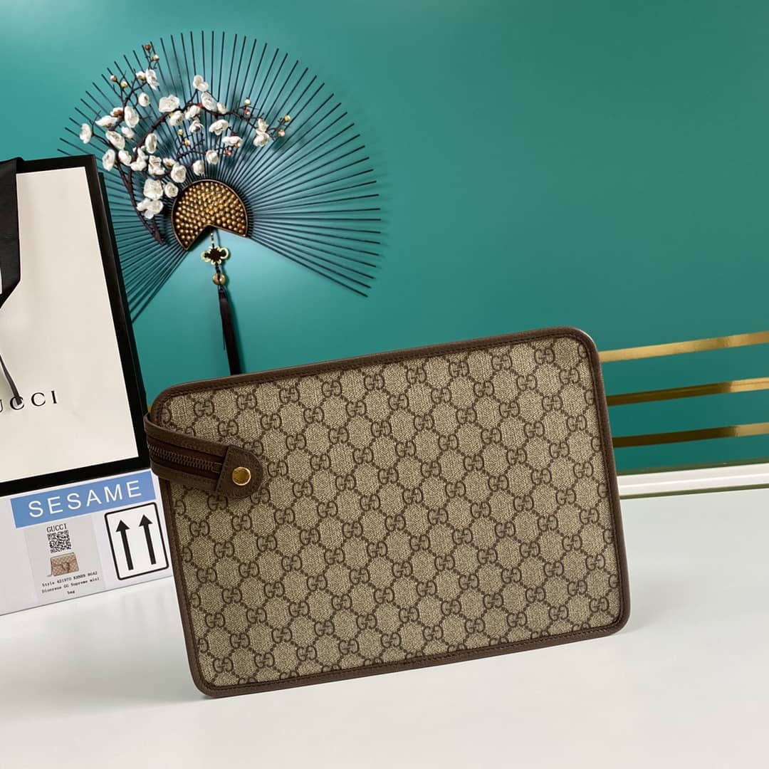 Gvc*1 GG Svp*me Ophidia Canvas Clutch Replica 597619