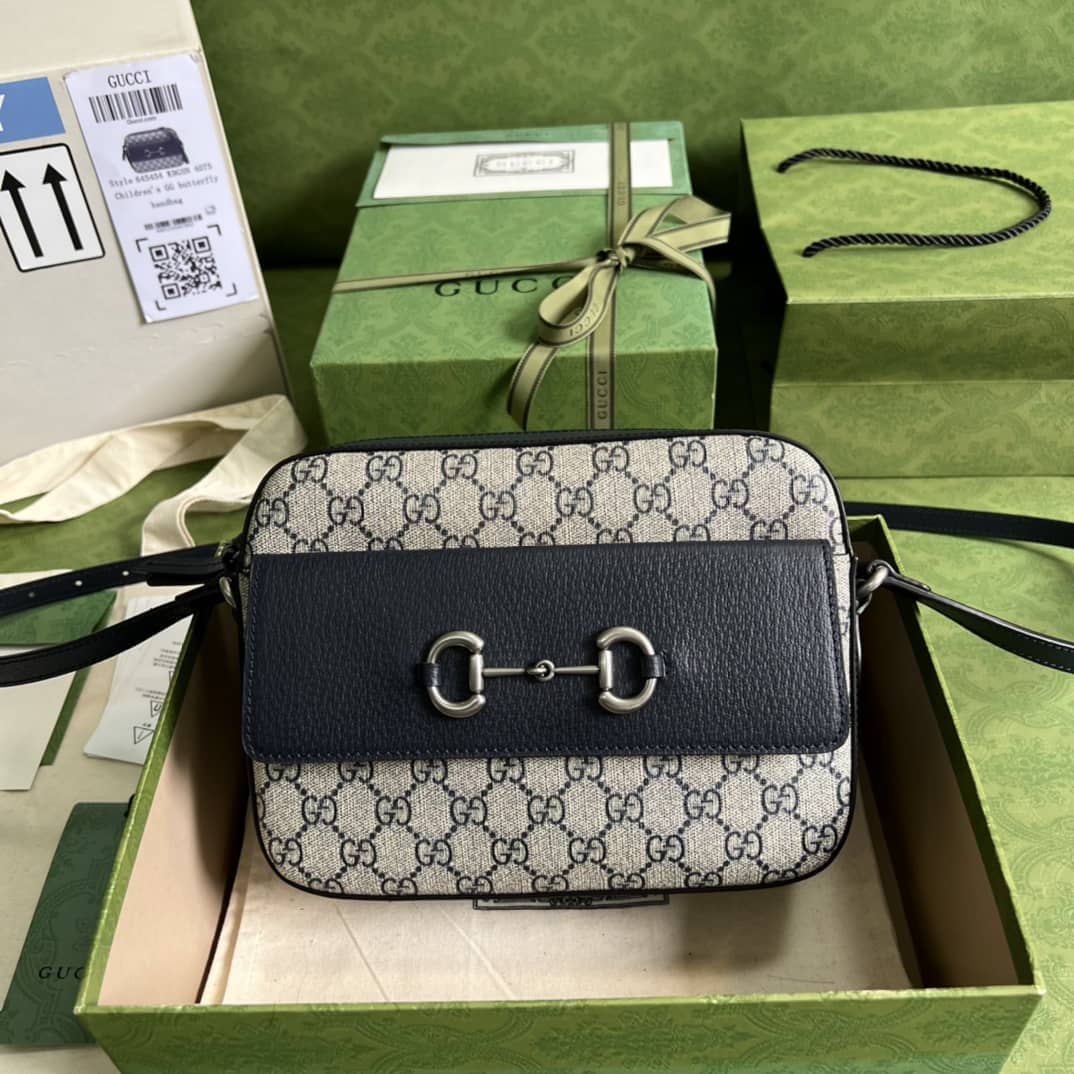 Gvc*1 Horsebit Bag Dupe GG Svp*me Canvas 645454 Replica Crossbody Bag