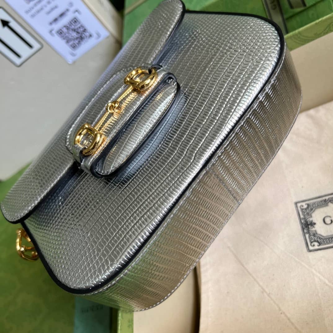 Gvc*1 Horsebit 1955 Lizard Mini 675801 Replica Shoulder Bag