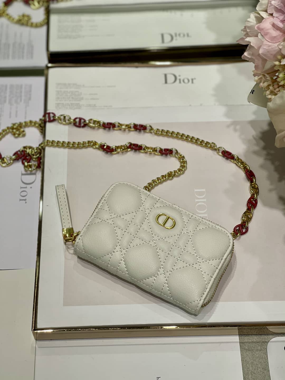 Top Chr1st1an D10r Replica Zipper Wallet